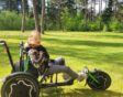Anna op de fiets
