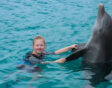 Noortje met dolfijn