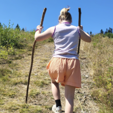 Noortje bergwandelen