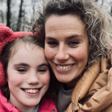 Roos en Joanne buiten