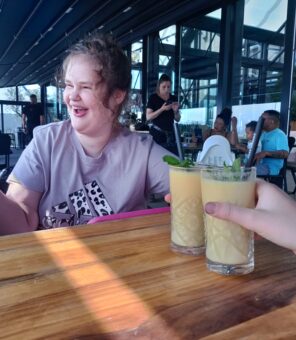 Ive op het terras