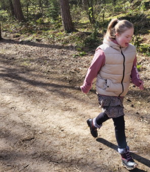 Noortje wandelen
