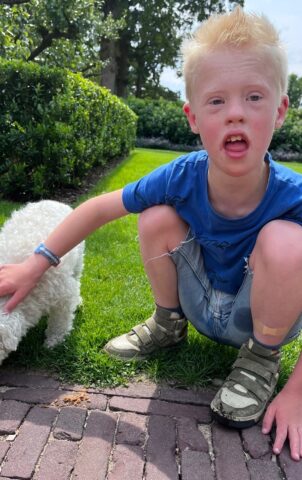Foto Jeanine Joas en hond