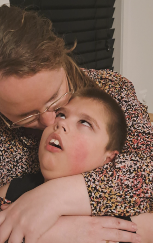 Nathan met mama