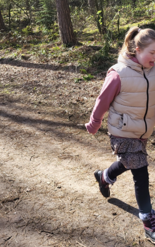 Noortje wandelen