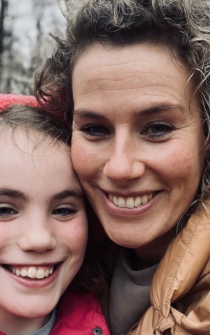 Roos en Joanne buiten