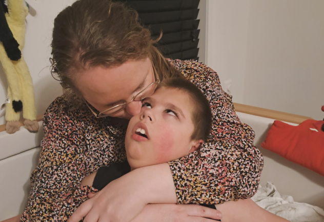 Nathan met mama