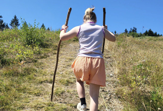 Noortje bergwandelen