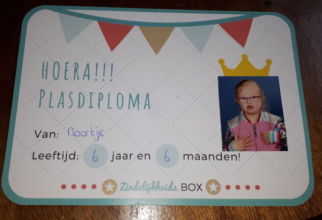 Plasdiploma van Noortje
