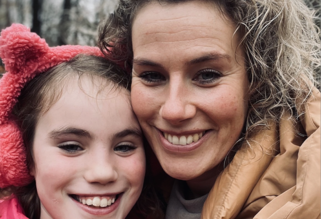 Roos en Joanne buiten