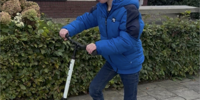 Joas op de step