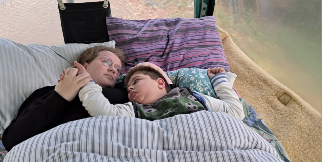 Nathan in huifkar