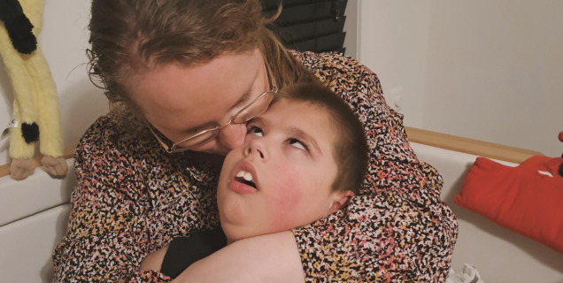 Nathan met mama