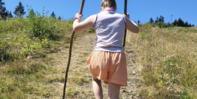 Noortje bergwandelen