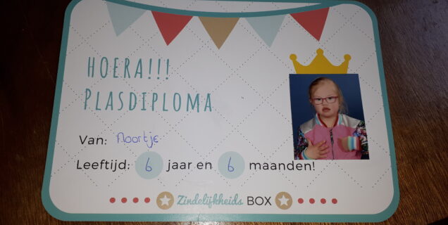 Plasdiploma van Noortje